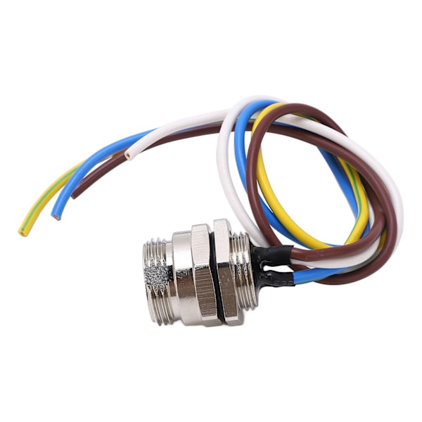 7/8 4-polig Han-kontakt, hane, 300V 9A, strömförsörjning, elektrisk terminal, kabelanslutning med 16AWG 30 cm kabel