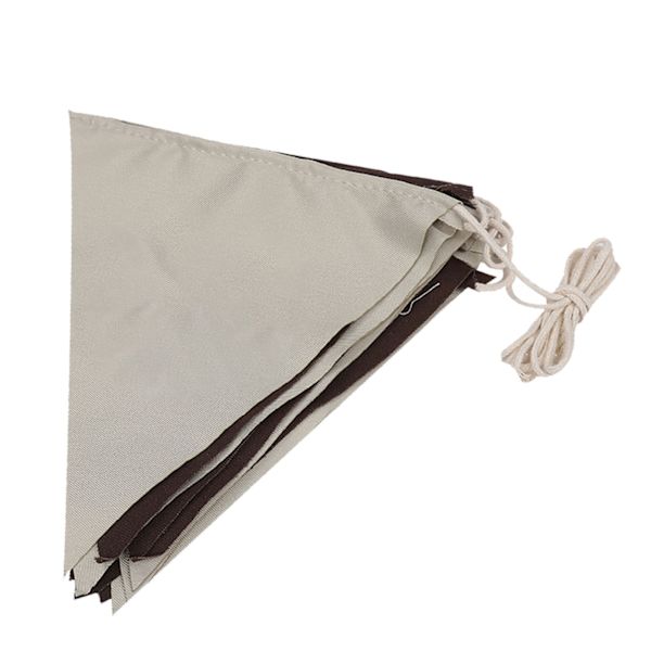 Utomhus Vimpelflaggor Banner Canvas Sträng Triangulära Flaggor för Festfirande Campingtält Butiker Dekorationer 4m 16st