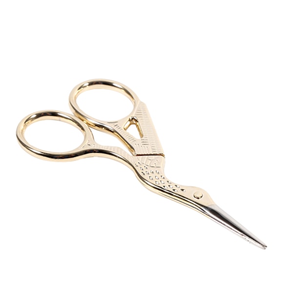 1Pc Stainless Steel Embroidery Sewing Tools Crane Shape Shears Cross Stitch Scissors Gold