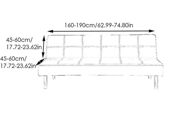 Armless Sofa Cover Stretch Sofa Cover 2-seater 3-seater Armless Sofa Bed