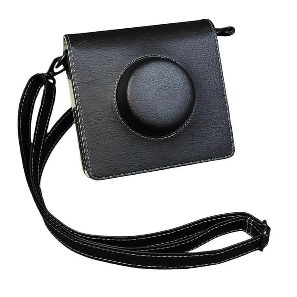 D2A Camera Bag for Fujifilm Instax Wide Evo Camera Portable PU Leather m7i Protective Case with Shoulder Strap