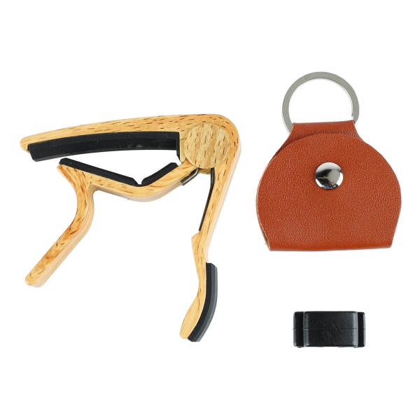 Gitarr Capo Aluminiumlegering massivt trä Akustisk elektrisk gitarr Ukulele Tuning Clamp