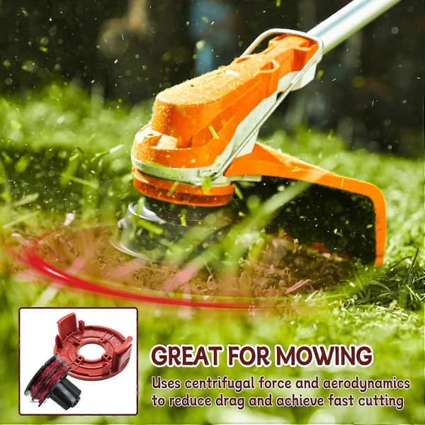 For AL-KO GTE 350/GTE 450/GTE 550 Gresstrimmer 8 Trådspoler med 2 Spolekapsler, 112966