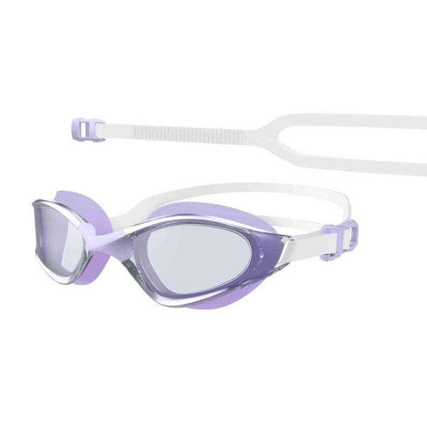 Nude ultralette svømmebriller til mænd og kvinder, svømmebriller til voksne, HD anti-dug store svømmebriller purple