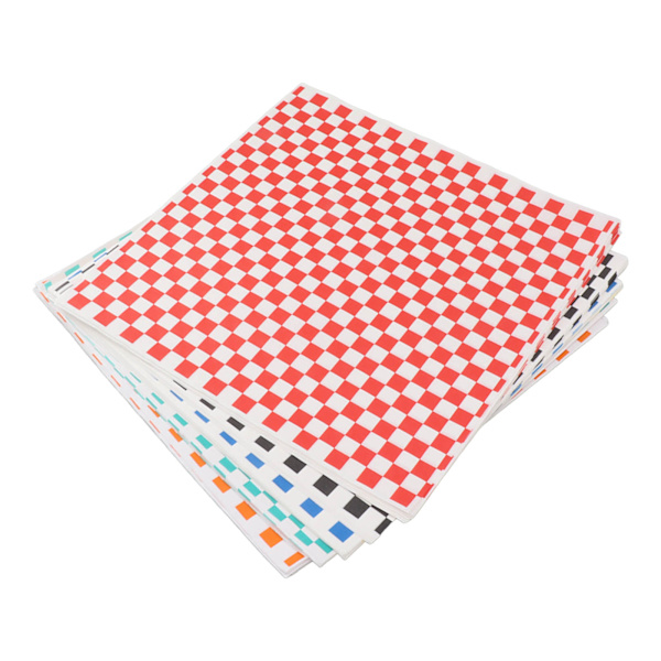 240 ark Checkered Dry Waxed Deli Paper Sheets Grease Resistant Food Basket Liners Deli Wrap Wax Paper Sheets för smörgåsar