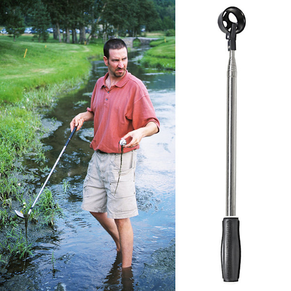 Golfpallojen Noutaja Ruostumattomasta Teräksestä Teleskooppinen Pallojen Noutaja Veden Golfpallojen Poiminta Grabber Tarvikkeet Lahja Miehille Naisille