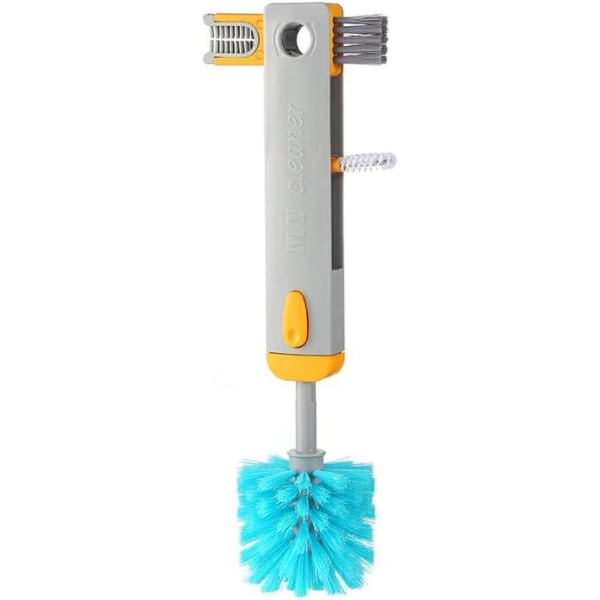 Grå , 4 i 1 romflaske Groove Cleaning Brush Spaltespor for Grey Home