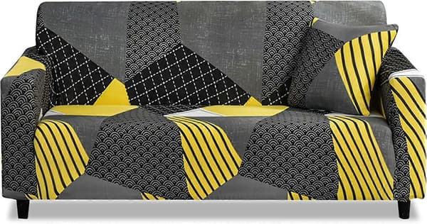 Elastiskt sofföverdrag, halkfritt jacquardsofföverdrag för 1-sits soffa
