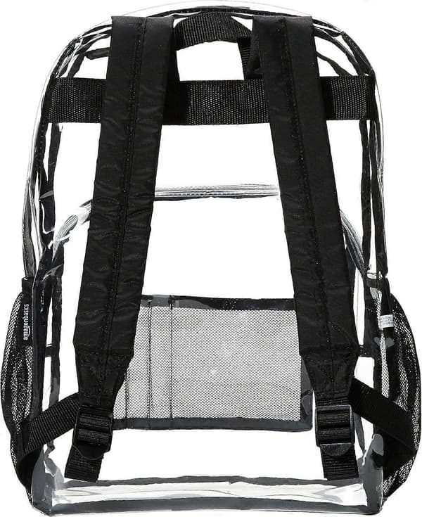 Basics School Backpack, Transparent, School Backpack 31cm * 43cm * 15cm