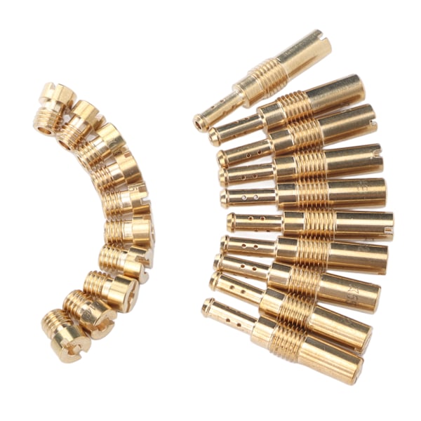 20 stk Motorsykkel Forgasser Hoveddysesett Dyser Pilot Slow Jets for Keihin PWK CVK PE Forgasser