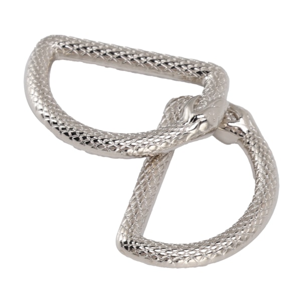 20 st Metall D-ringar Ouroboros Design Multifunktionell Zinklegering D-ringar Spänne för Handväska Bälte Plånbok DIY Hantverk