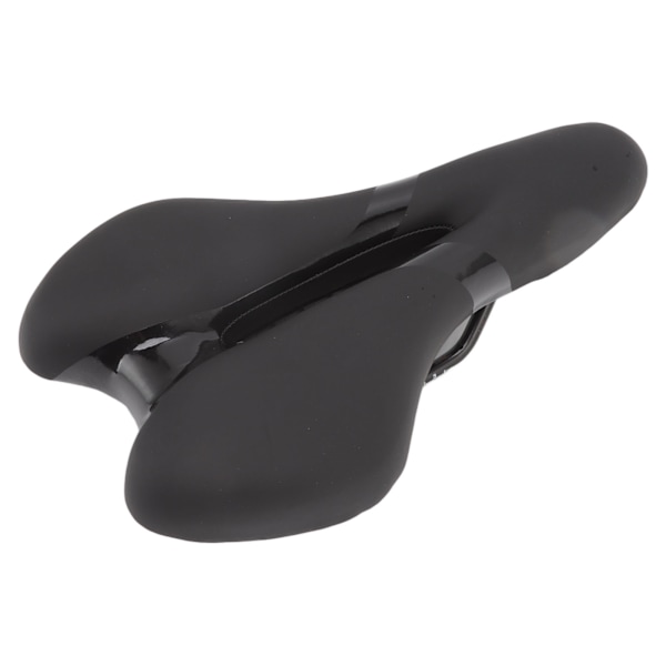 Mjuk och bekväm sadel för cykel, ihålig design, vikbar, silikon, svart