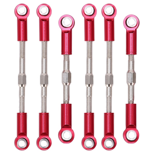 RC metal trækstang Styring Servolink links Parallellstag til WLtoys 144001 124018 124019 1/14 RC Bil Rød