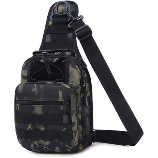 Military Molle Tactical Sling Bag Sling Pack Flerfunktionsryggsäck för män för sportjaktkamouflage