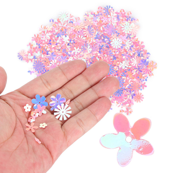 Fargerik rosa konfetti blomsterfest bryllup dekorasjon