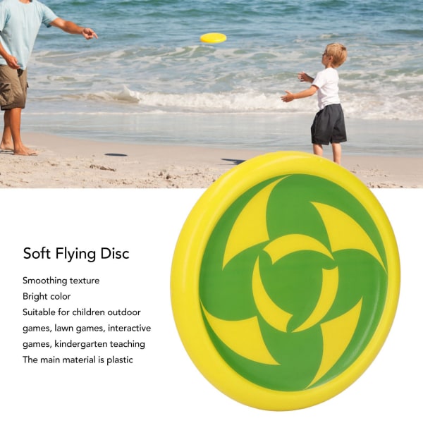 Färgglad mjuk flygande skiva för utomhusspel - perfekt leksak för barn