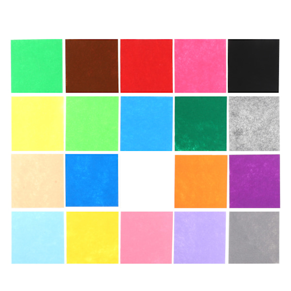 20 stk Filtstoffark Assortert Farge Myk Luktfri 30x30cm Filtduk for DIY Produksjon Håndverk Søm