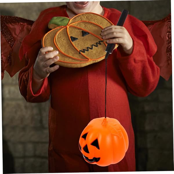 Pakke Halloween Græskar Edderkop Formede Dekorative LED Lanterner Sikre og Robuste