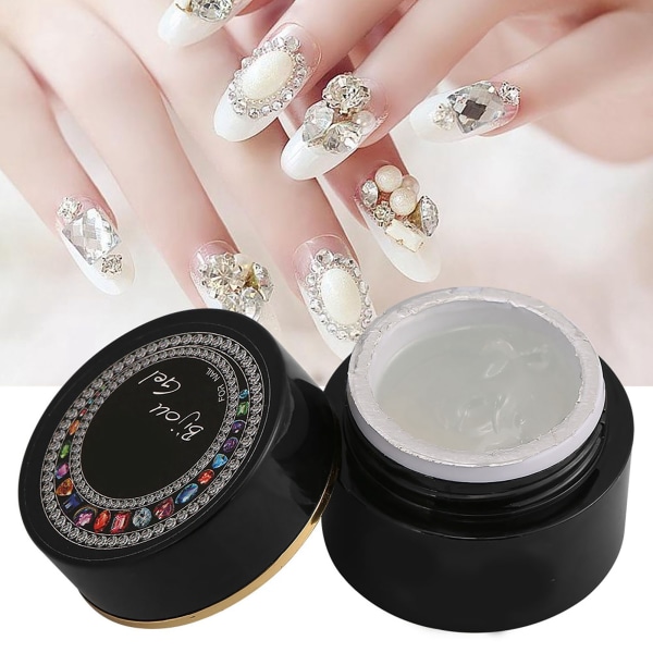 Professionellt självhäftande tjocknagel UV-gellim Rhinestone Tillbehör Dekoration Bling Nagelverktyg