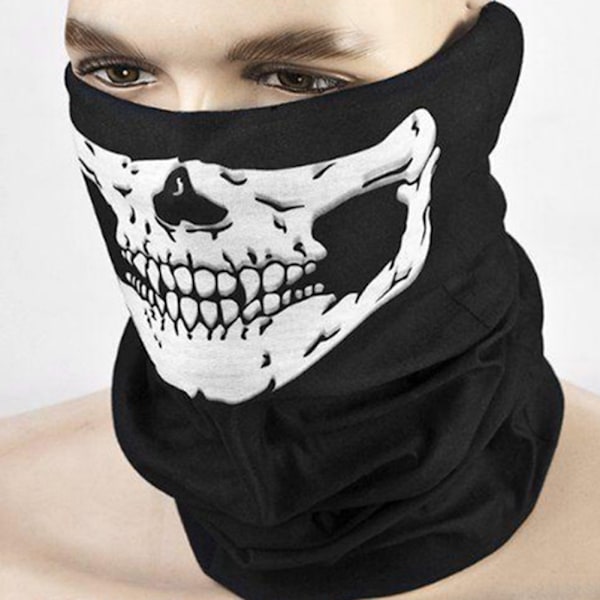 Multifunksjonell Karakteristisk Skjelett Halv Ansikts Pannebåndsmaske for sykkeltur