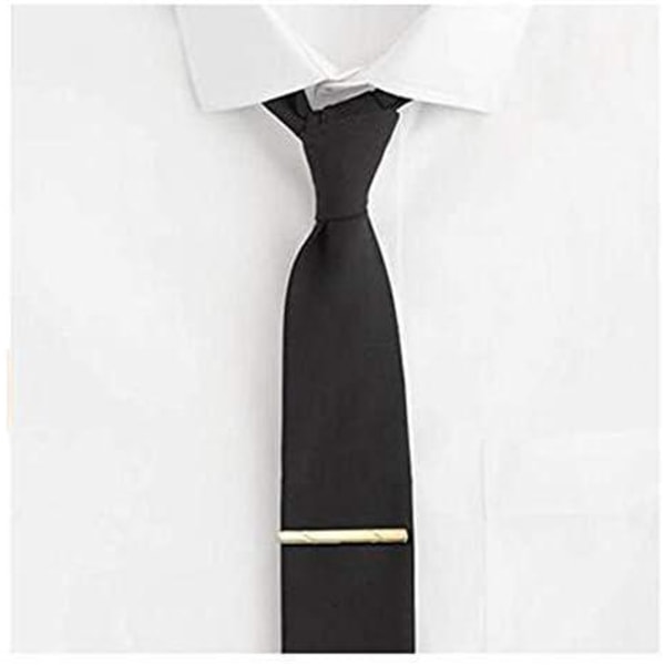 Rustfrit stål slipseklips til mænd (guld) Minimalistisk slipsclips Brochenål til mænd Bedste gave Business Party Bryllup Bedste gave og hverdag