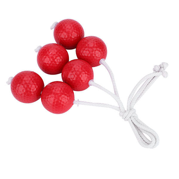 3 Par Ladder Golf Ball Toss Bolas -setti Vaihtopallot Punainen