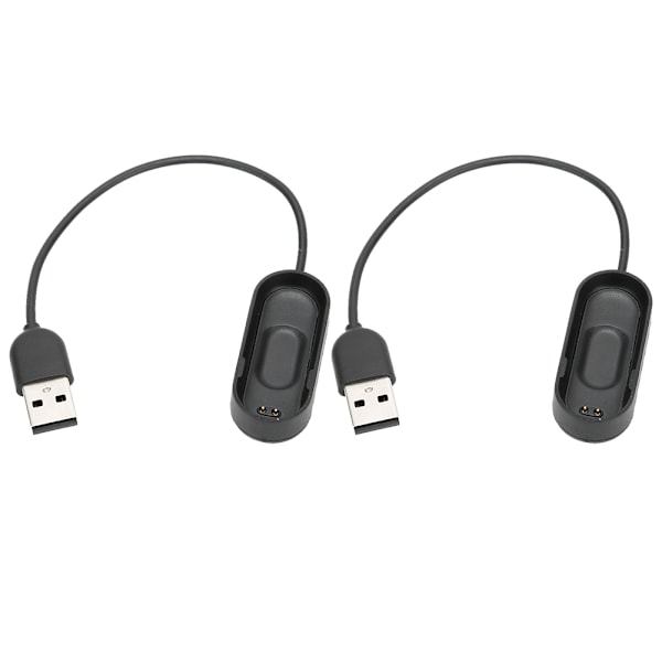 2 KPL M4 Muovinen Musta 4. Sukupolven Rannekorun Latauskaapeli Lataustelakka Xiaomi