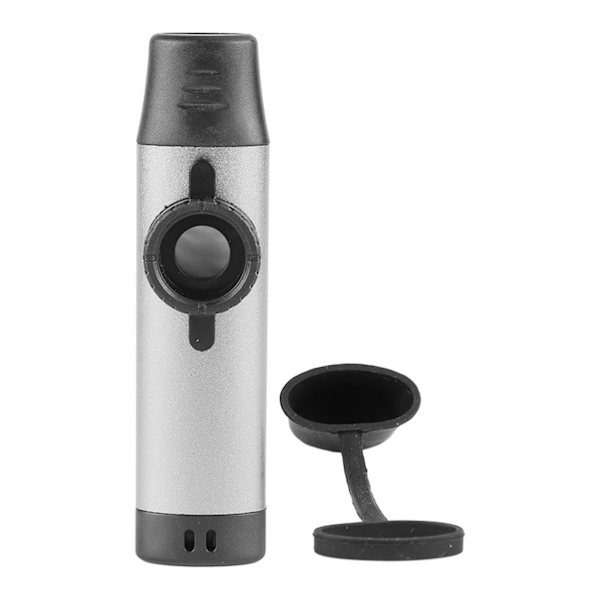 Kazoo Professional alumiininen säädettävä äänisoitin 5 kpl huilukalvolla lapsille hopea