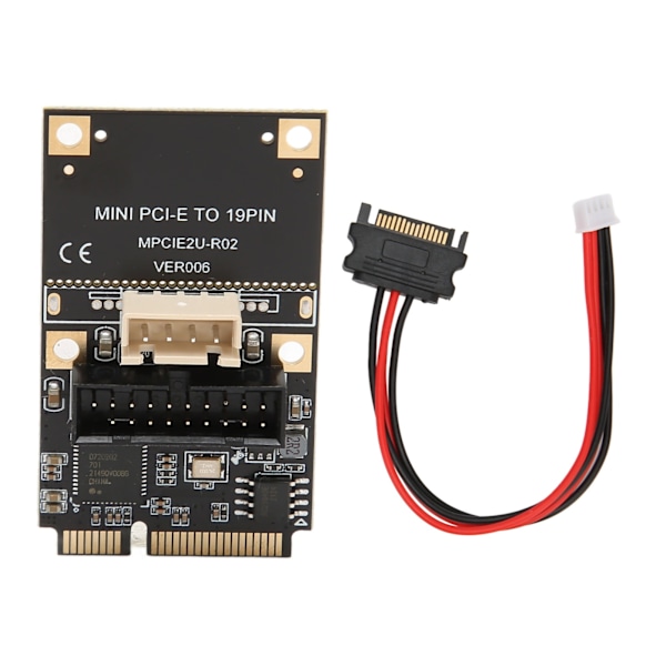 Mini PCIE til USB3.2 GEN1 Front 19Pin Udvidelseskort 5Gbps USB Hot Swap Udvidelseskort til Windows XP 7 8 10 11 til LINUX