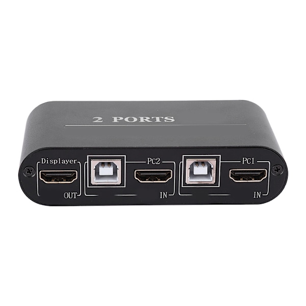 HDMI Switch Lille 2-i-1-ud 2-Port 4K Deling til USB Tastatur / Mus / Printer / Video