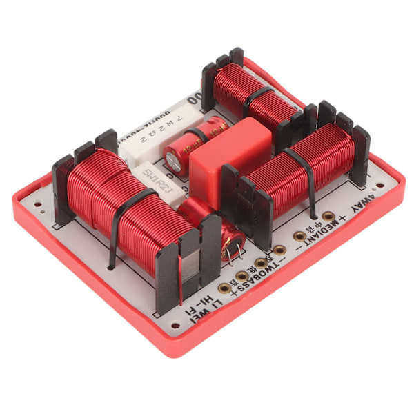 4-tie jakosuodin PCB 1 Diskantti 1 Alto 2 Basso Äänen taajuusjakaja KTV-kaiuttimille 180W