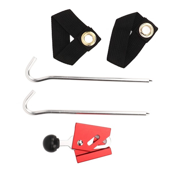 Enkelt Teltsupport-Thimble Anti-Punktering Baldakinstang Top Caps Teltsstang Aluminium Legering Camping Tilbehør 6mm Rød