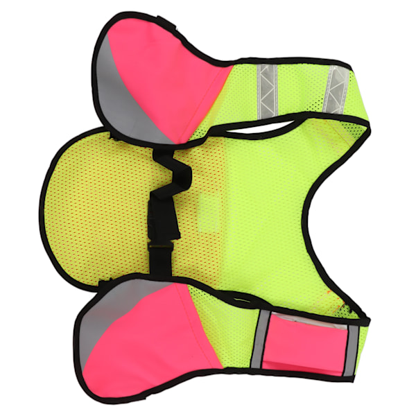 Elastisk multifunktions reflexväst för nattridning Sport Andas reflexväst Rosa