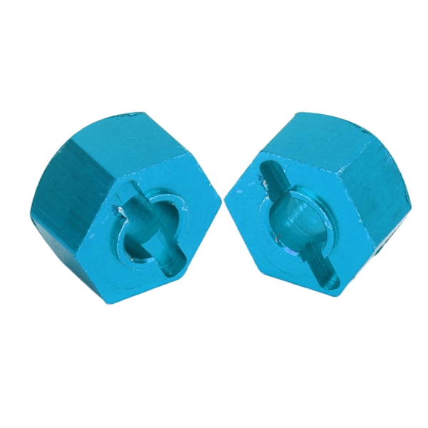 Hex Hubs Hjul Adaptrar med 4 Stift 4 Muttrar CNC-bearbetad Aluminium Hjul Hex Drive Hub Adaptrar för TRAXXAS för SLASH 1/10 RC Bilar Ljusblå