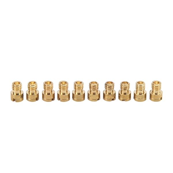 10 stk Forgasser Hoveddyser Metall Hoveddyseutskifting for Dellorto Bing Forgasser GY6 M4 #52‑75