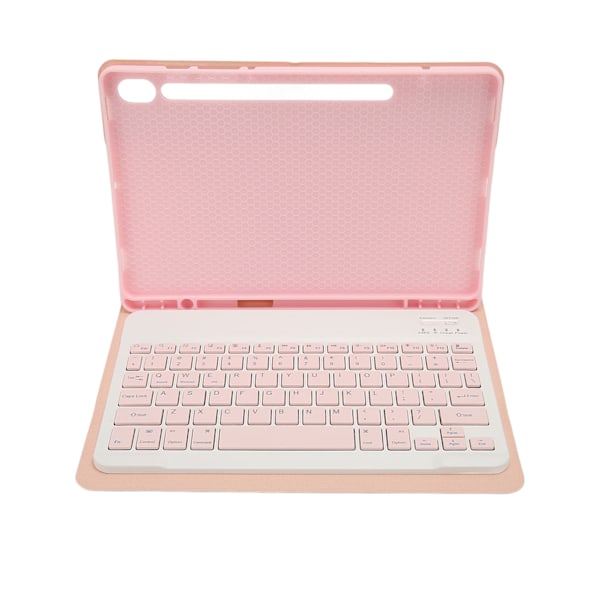 Tablet Tastatur BT-Forbindelse PU Læder Præcise Udskæringer Vandafvisende Trådløs Tastatur til Tab S9 11in 2023 Pink