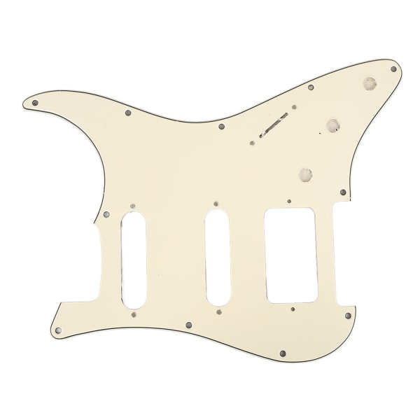 Elektrisk gitar Pickguard PVC Plast Guard Ripebrett Frontplate Paneldeksel Instrumenttilbehør Beige GSSH72