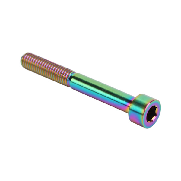 M6x50mm pyörän ohjaustangon ruuvi Houkutteleva titaaniseos Pyörän ohjaustangon ruuvi ulkokäyttöön värikäs