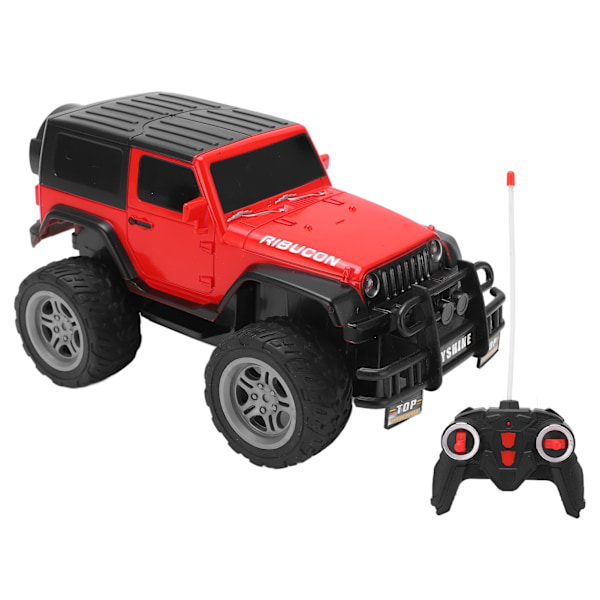 RC-kilpa-auto Ladattava 1/18 mittakaavan 4CH kauko-ohjattava maastoautolelu LED-valoilla pojille ja tytöille