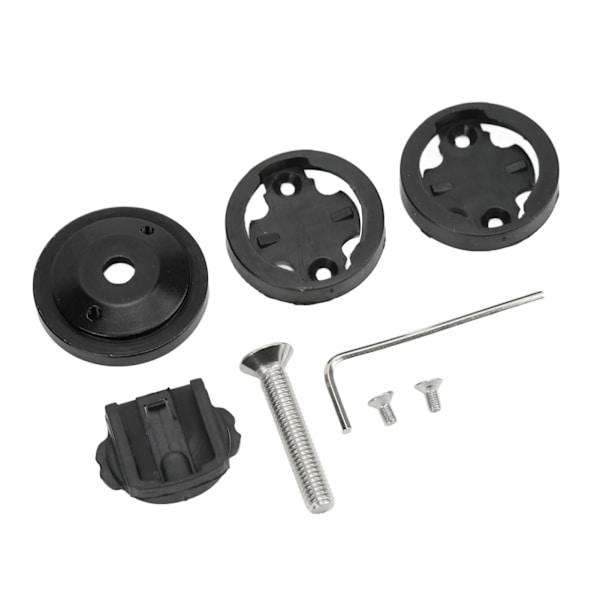 Cykelcomputerbeslag CNC-anodiseret 28,6 mm gaffelrør Diameter 304 Rustfrit stål Skruer Cykelstam Headset Cover Mount Sort