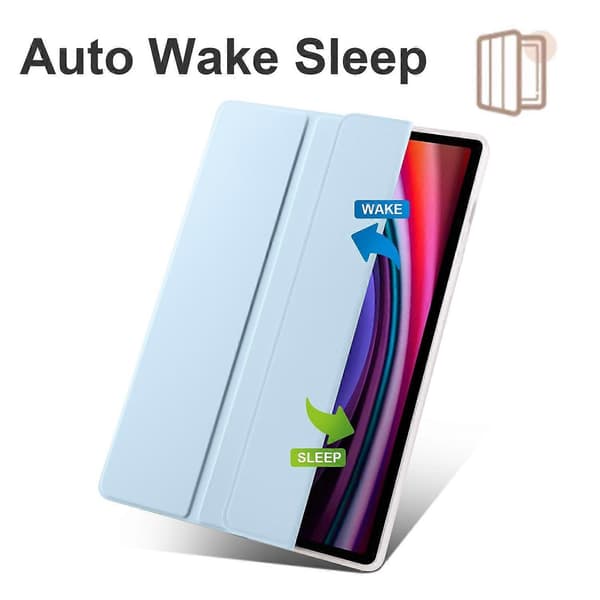 Etui til Samsung Galaxy Tab S10+ med Penneholder Tri-Fold Stativ Tablet Beskyttelse Auto Vågn/Sov