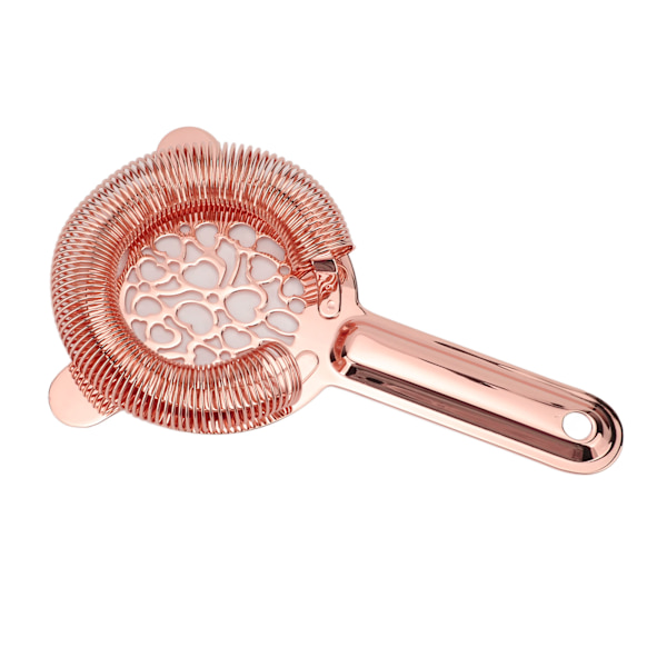 Cocktail sil i rostfritt stål, vacker blank sil för bartending, is, roséguld