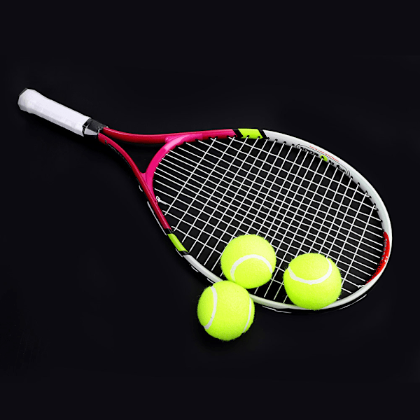 Kestävä yksinkertainen tennismaila lasten harjoitteluun (ruusunpunainen)