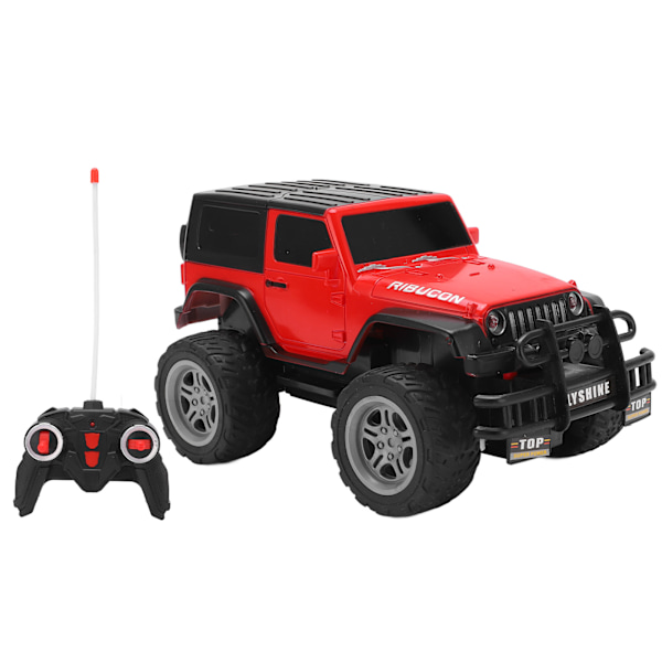 RC-kilpa-auto Ladattava 1/18 mittakaavan 4CH kauko-ohjattava maastoautolelu LED-valoilla pojille ja tytöille