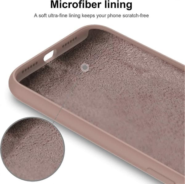 iPhone 11 Case with Screen Protector, Soft Liquid Silicone Gel Rubber Bumper Cover, Protective Phone Case for iPhone 11 6.1\" Light Brown