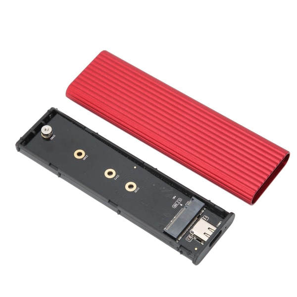 SSD-hölje M.2 NGFF SATA-adapterbox B-nyckel B+M-nyckel Extern case för Win Xp/7/8/(Röd )