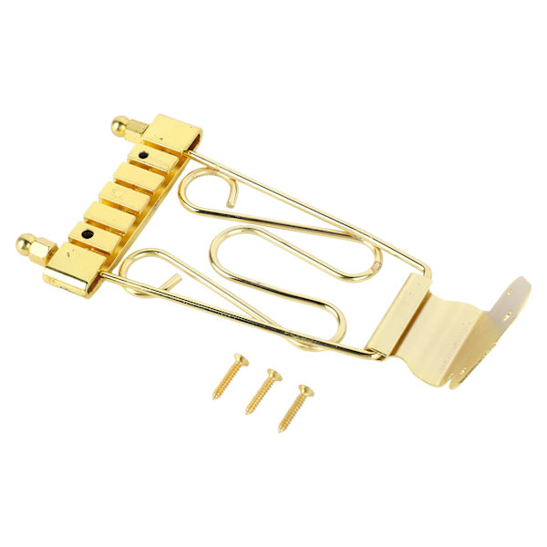 Bass Bridge Tailpiece Sink Alloy 6 Strings Electric Bass Bridge Tailpiece Erstatning Gold