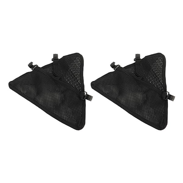 Stretchbar nettveske i nylon for 2 stk sammenleggbare runde bord - Ideell for camping og utendørs bruk hjemme