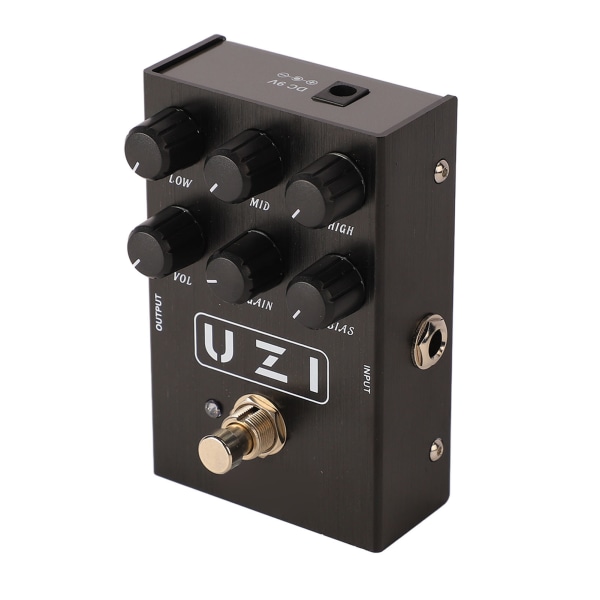 Elektrisk gitareffekter Drive Pedal Effector Simulerer gitarforvrengning og overdriveeffekter AN 35 Black