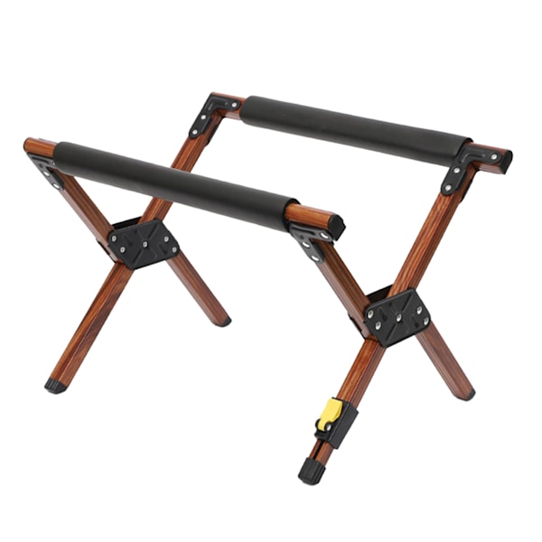 Foldbar Køleboks Stativramme Aluminium Legering Justerbar Foldbar Bærbar Udendørs Camping Isboks Stativ Holder Træ Korn Farve